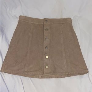 Suede skirt